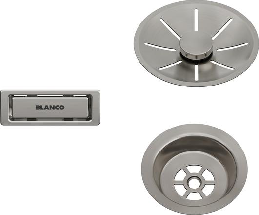 Odtoková sada InFino s přepadem C-overflow, satin platinum Odtoková sada InFino s přepadem C-overflow, satin platinum