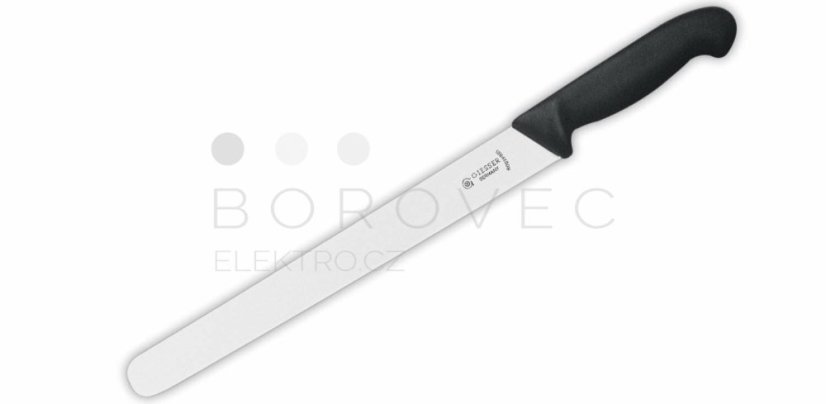 GIESSER nůž krájecí uzenářský 360 mm - černý GIESSER nůž krájecí uzenářský 360 mm - černý