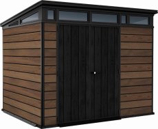 Zahradní domek Keter Signature 9x7 Walnut, s podlahou
