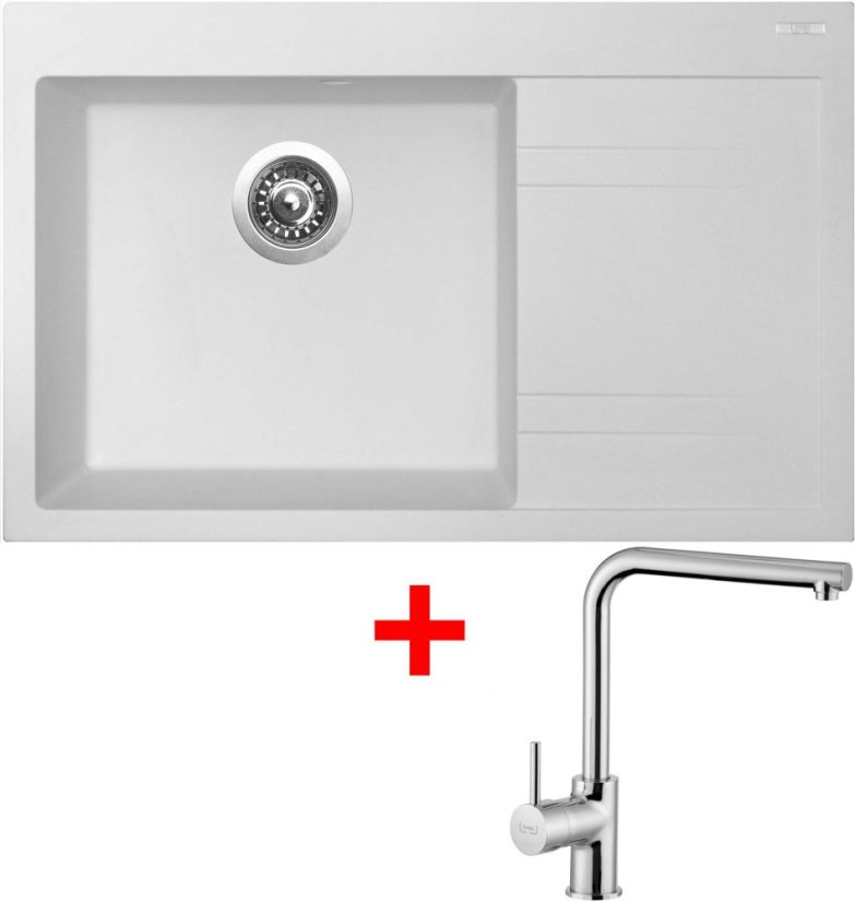 Sinks RIM 780 L Milk + Elka Sinks RIM 780 L Milk + Elka