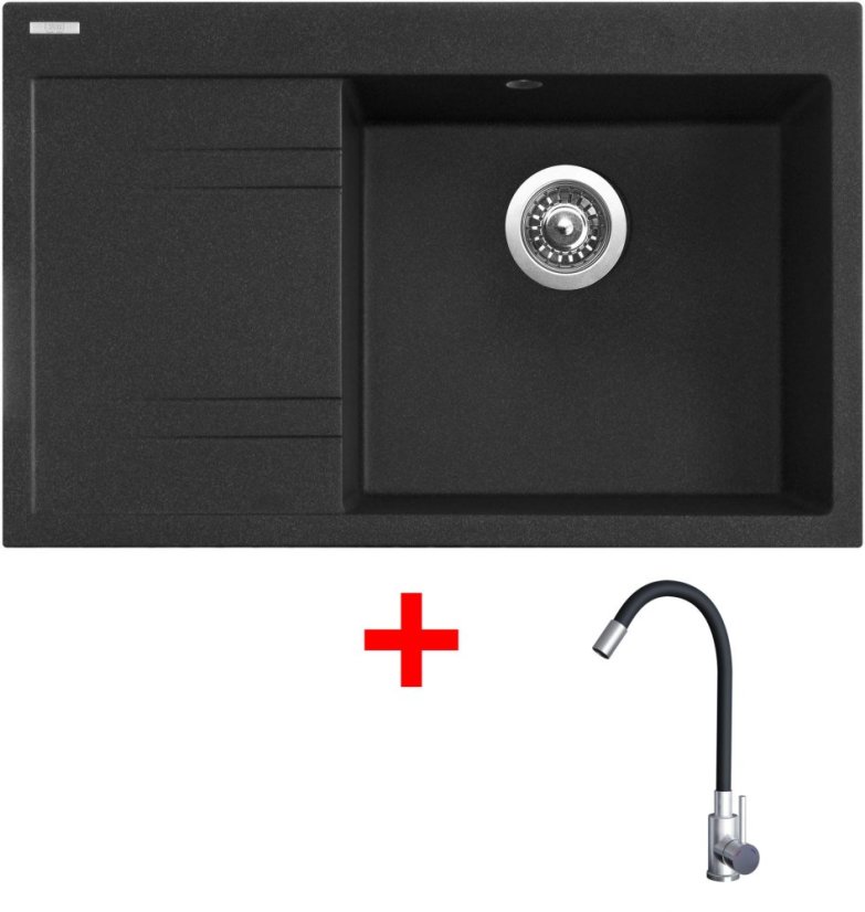 Sinks RIM 780 P Granblack + Elasta nerez/černá Sinks RIM 780 P Granblack + Elasta nerez/černá