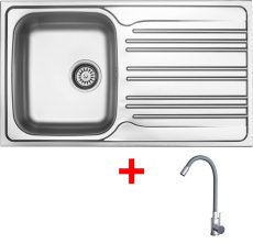 Sinks STAR 860 + ELASTA nerez/šedá
