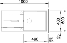 Blanco METRA XL 6 S Silgranit bílá oboustranné provedení