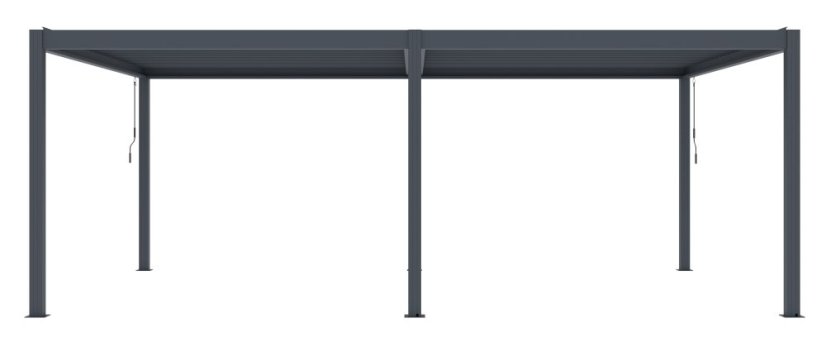 Bioklimatická pergola G21 Austin Premium 6x4 m, antracitová hliníková
