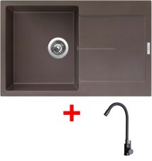 Sinks ULTIMA 790 Marone + ELASTA černá matná