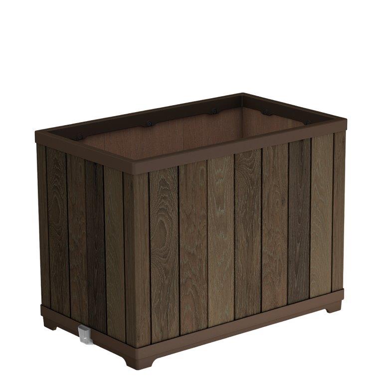 Květináč Keter Deco Rectangle Tall walnut