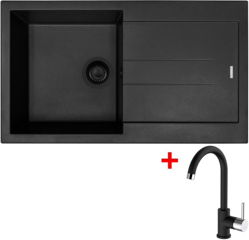 Sinks AMANDA 860 BL Nanoblack + MIX 35 Nanoblack Sinks AMANDA 860 BL Nanoblack + MIX 35 Nanoblack