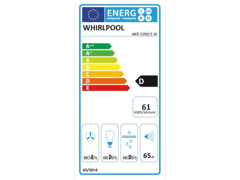 Výsuvná digestoř Whirlpool AKR53901IX