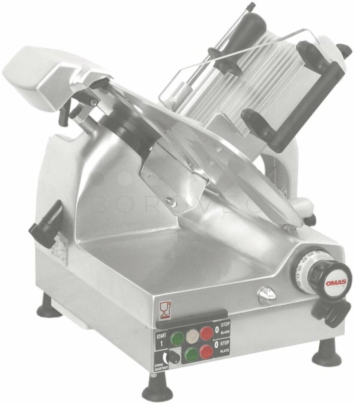 OMAS s.p.a. stroj nářezový automat VAE 806 230V elox / nůž CERA3 OMAS s.p.a. stroj nářezový automat VAE 806 230V elox / nůž CERA3