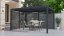 Bioklimatická pergola G21 Austin 4x3 m, antracitová hliníková