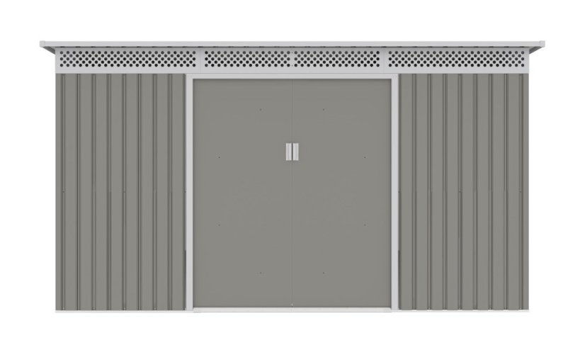Zahradní domek G21 GRAH 700 - 340 x 206 cm, metalický šedý
