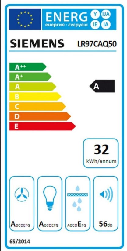 Vestavná digestoř Siemens LR97CAQ50