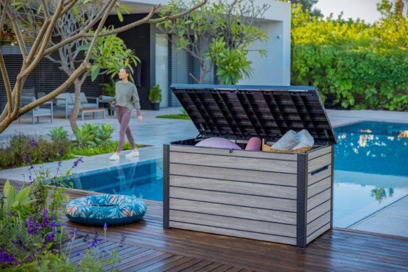 Zahradní box Keter Deco 870 l storm grey