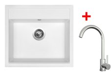 Sinks SOLO 560 Milk + ARCO celonerezová