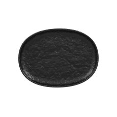 RAK Porcelain RAK Talíř oválný 25 × 18,5 cm – černá | RAK-RKOP25