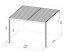 Bioklimatická pergola G21 Trenton Premium 4x4 m, antracitová hliníková