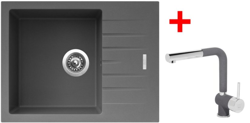 Sinks PERFECTO 650 Titanium + Mix 3 P GR Sinks PERFECTO 650 Titanium + Mix 3 P GR