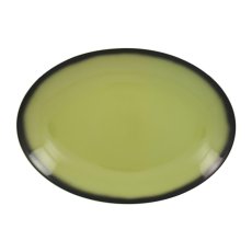 RAK Porcelain RAK Talíř oválný 32 x 23 cm, zelená | RAK-LENNOP32LG