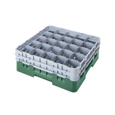 Cambro Koš Camrack 25 pozic, výška sklenice 27,8 cm - Zelená