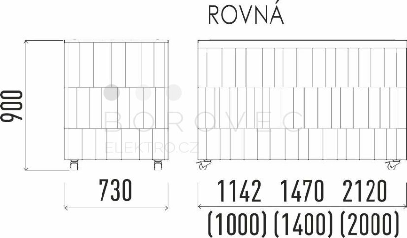 Enofrigo neutrální pracovní modul rovný 1000 NE Enofrigo neutrální pracovní modul rovný 1000 NE