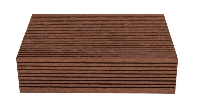 Terasové prkno G21 zakončovací, 2,5 x 14 x 400 cm, třešeň, WPC
