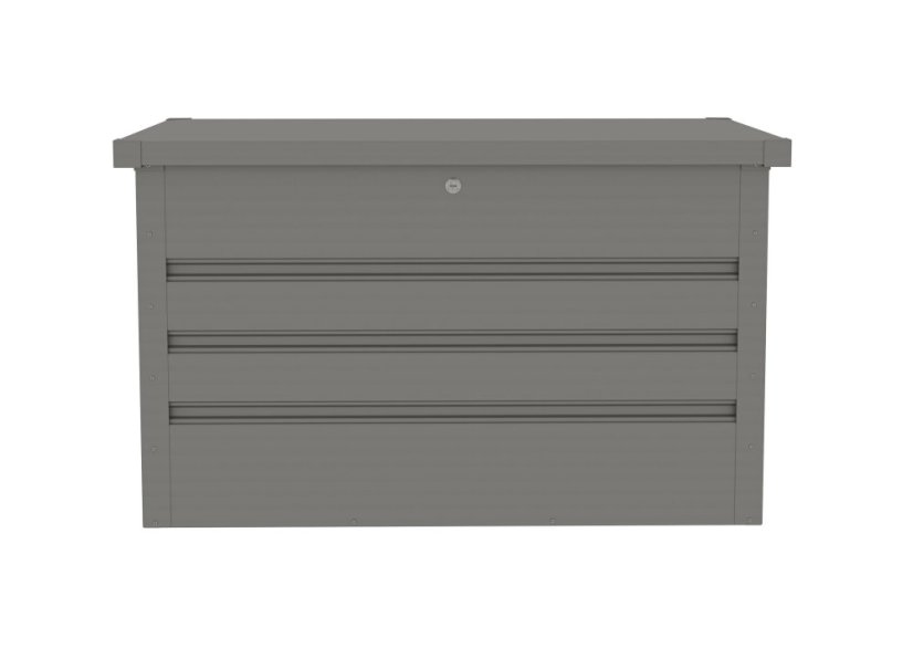 Zahradní box G21 Denver 280 L, metalický šedý plechový