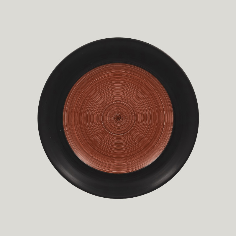RAK Porcelain RAK Trinidad talíř mělký pr. 24 cm, hnědý | RAK-TRCLFP24BW RAK Porcelain RAK Trinidad talíř mělký pr. 24 cm, hnědý | RAK-TRCLFP24BW