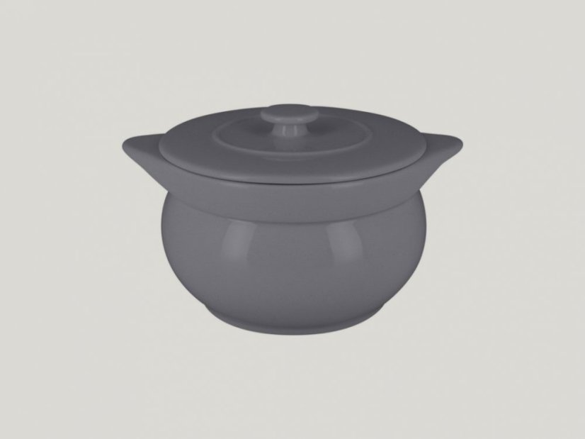 RAK Porcelain RAK Chef's Fusion terina na polévku s víkem 115 cl, šedá | RAK-CFST15GY RAK Porcelain RAK Chef's Fusion terina na polévku s víkem 115 cl, šedá | RAK-CFST15GY