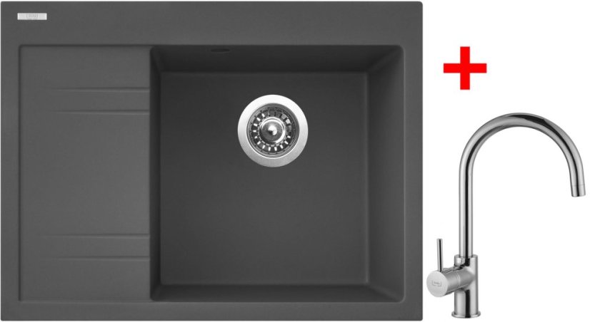 Sinks RIM 650 P Titanium + Vitalia Sinks RIM 650 P Titanium + Vitalia