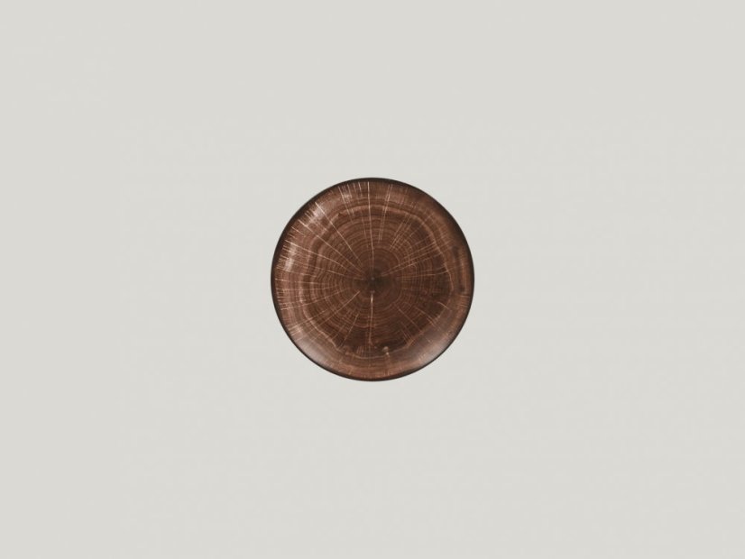 RAK Porcelain RAK Woodart talíř dezertní coupe 15 cm – tmavě hnědá | RAK-WDNNPR15OB RAK Porcelain RAK Woodart talíř dezertní coupe 15 cm – tmavě hnědá | RAK-WDNNPR15OB