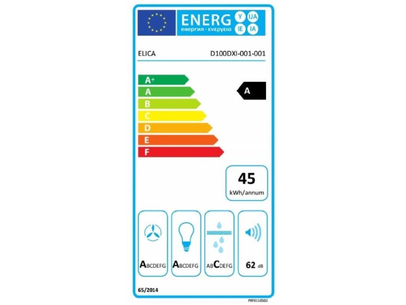 Komínová digestoř Elica TOP SENSE IX BL/F/90