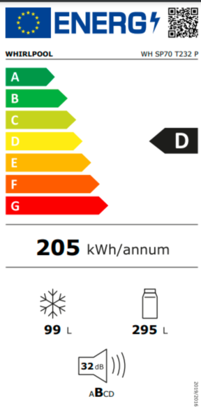 Vestavná chladnička Whirlpool WHSP70T232P