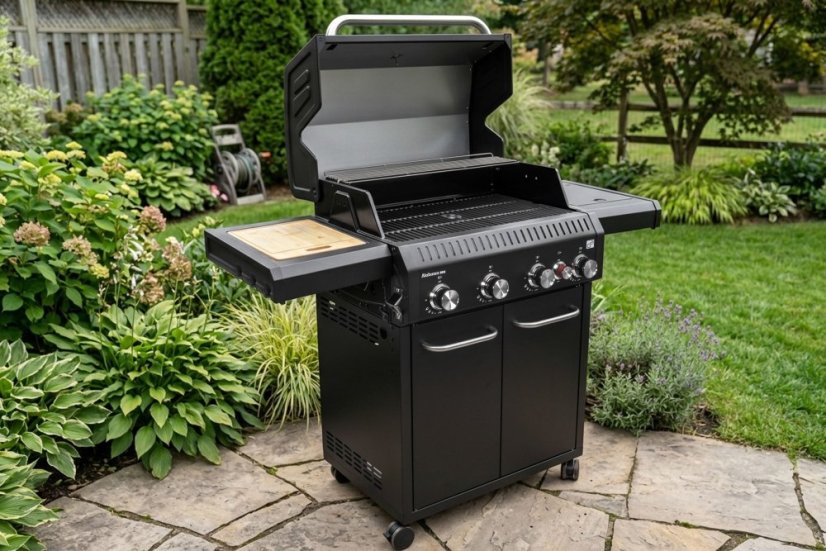 Plynový gril G21 Alabama Black BBQ Premium Line, 5 hořáků + zdarma redukční ventil