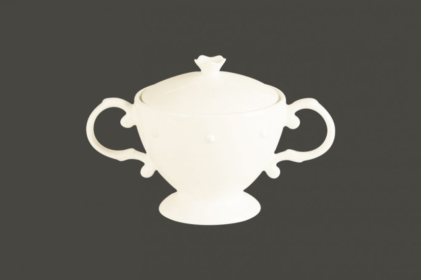 RAK Porcelain RAK White Gold cukřenka s víčkem 25 cl – Princess | RAK-GDSU25 RAK Porcelain RAK White Gold cukřenka s víčkem 25 cl – Princess | RAK-GDSU25