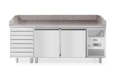Chladicí pult na pizzu se dvěma dveřmi, Arktic, 250L, 230V/250W, 800x2010x(H)840mm