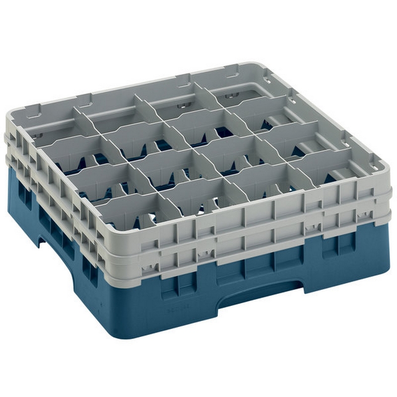 Cambro Koš Camrack 16 pozic, výška sklenice 15,2 cm - Tyrkysová