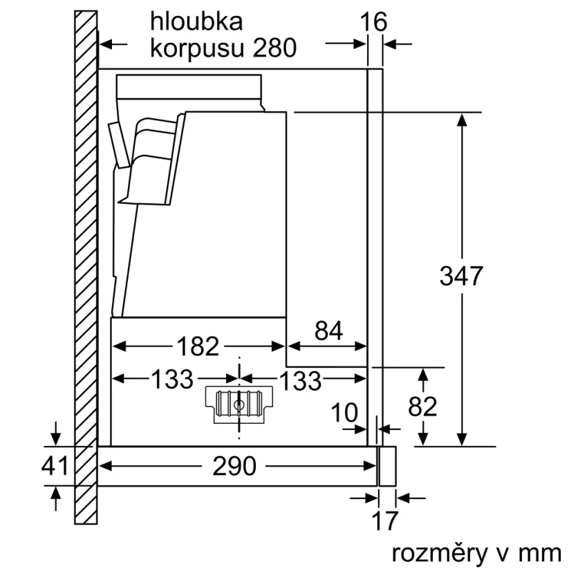 Výsuvná digestoř Bosch DFR067A52
