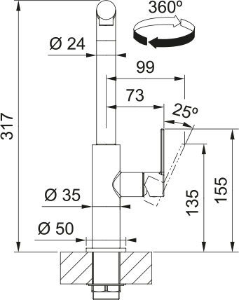 Franke FS 2842.901 MARIS SLIM Matná černá