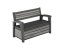 Zahradní lavice Keter Deco Garden Bench Storm grey