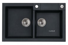 Alveus ROCK 90 G- 91 černá (780x480mm)+ pop- up sifon