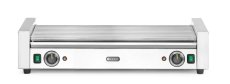 Gril na klobásy XL - 2 zónový, HENDI, Stříbrná, 230V/2000W, 732x590x(H)168mm, Obdélníkové