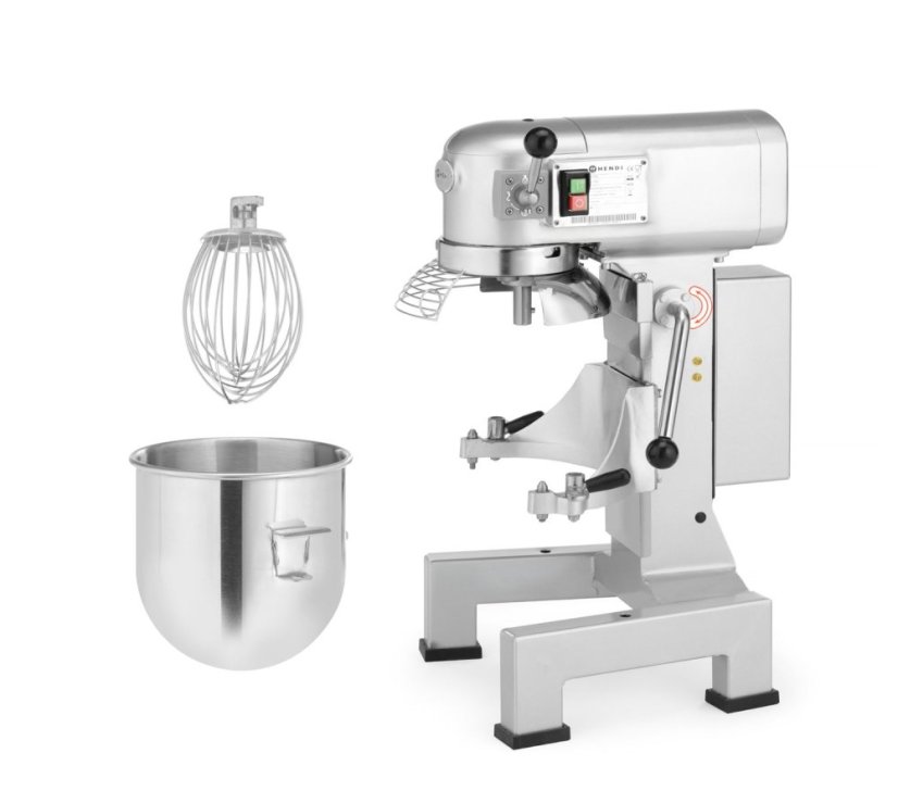 Profesionální planetární mixér Kitchen Line -itrů, HENDI, Kitchen Line, 10L, 230V/600W, 422x475x(H)710mm