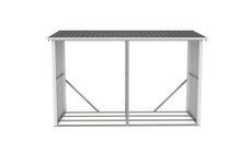 Přístřešek na dřevo G21 WOH 682 - 302 x 119 cm, antracitový