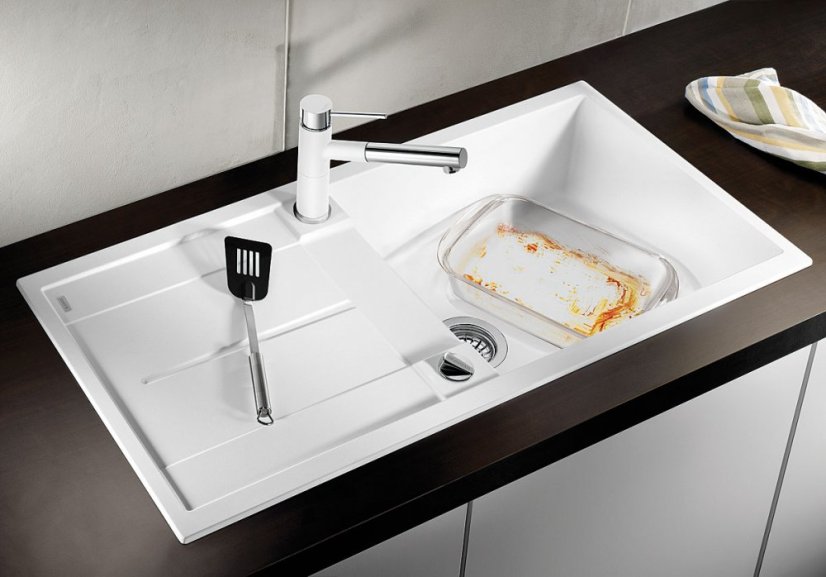 Blanco METRA XL 6 S Silgranit kávová oboustranné provedení s excentrem