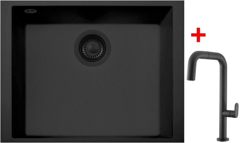 Sinks CUBE 490U BL Nanoblack + EVA P Nanoblack Sinks CUBE 490U BL Nanoblack + EVA P Nanoblack