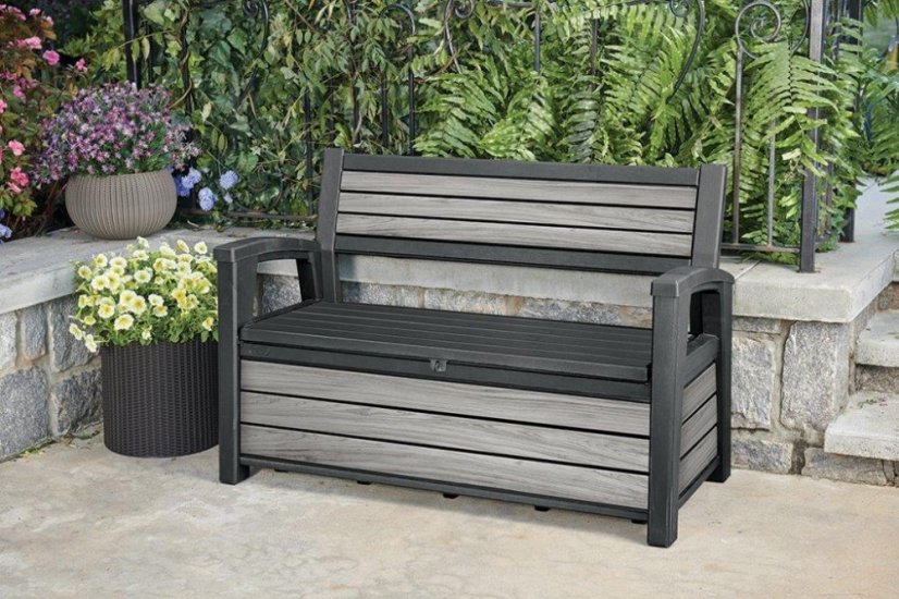 Zahradní lavice Keter Deco Garden Bench Storm grey
