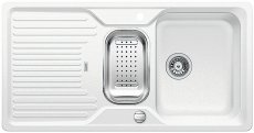 Blanco CLASSIC 6 S Silgranit bílá oboustranné provedení s excentrem+přísluš.nerez
