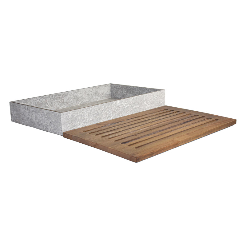 TOMGAST Box na pečivo s deskou na krájení GN 1/1, dekor beton TOMGAST Box na pečivo s deskou na krájení GN 1/1, dekor beton