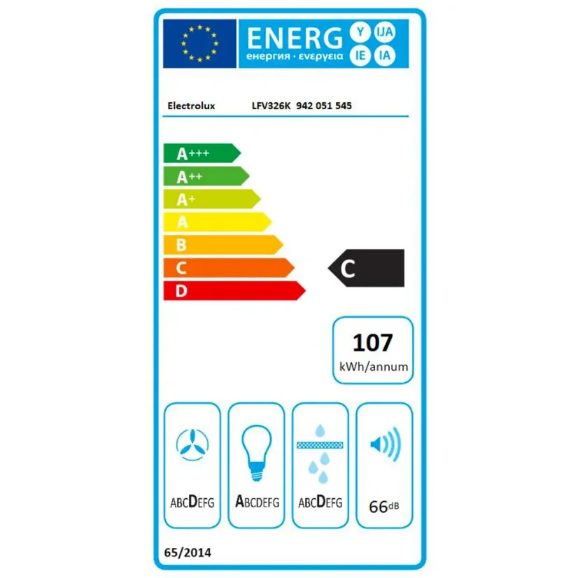 Komínová digestoř Electrolux LFV326K