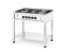 Plynový sporák - 5 hořáků, otevřený rám, HENDI, Kitchen Line, 14,3kW, 900x640x(H)910mm